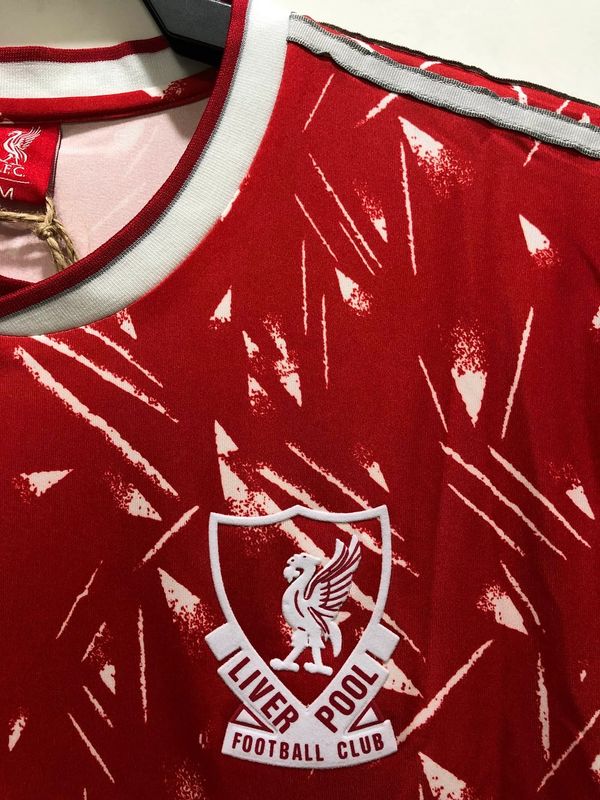 1989-1991 Liverpool Retro Red Home Long Sleeve Jersey Classic Kit