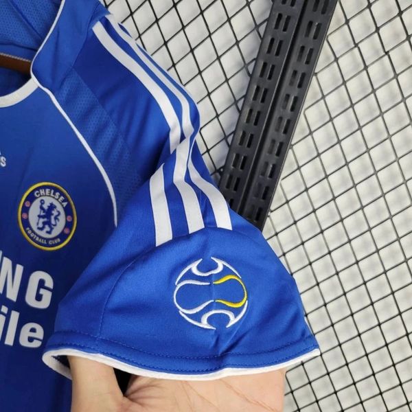 Chelsea FC 2006-2007 Retro Home Short Sleeve Jersey #39 Anelka Personalized PL Patch Rare