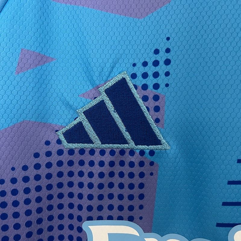 2024/25 Real Madrid Goalkeeper Blue Jersey UCL Patch Personalized