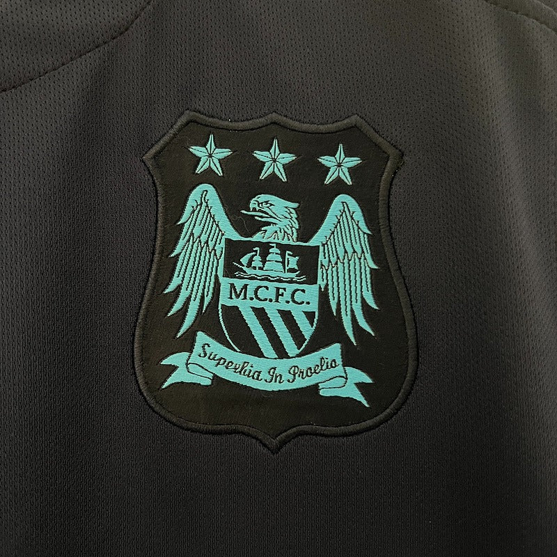 Manchester City 2015-2016 Retro Away Short Sleeve Jersey #17 De Bruyne Premier League Patch Personalized Rare