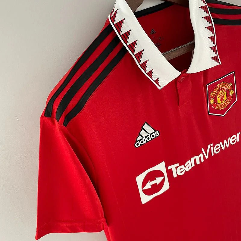 Manchester United 2022-2023 Retro Home Short Sleeve Jersey #21 Antony Personalized UEL Rare