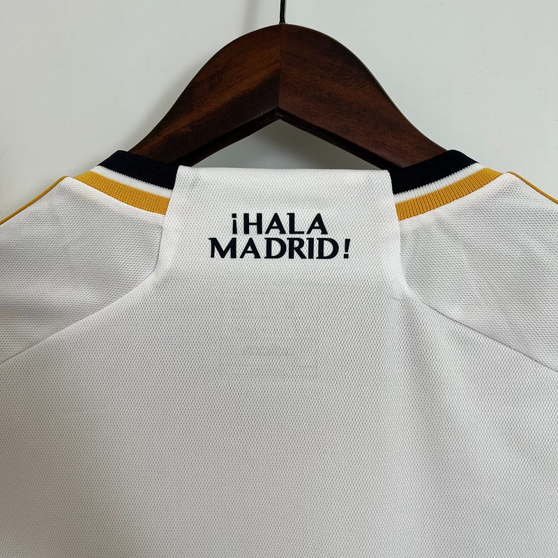 2023/24 Real Madrid Player Version Home White Jersey #24 Arda Guler UCL Personalized
