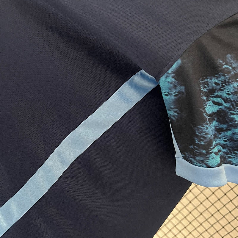 Manchester City 2015-2016 Retro Away Short Sleeve Jersey #17 De Bruyne Premier League Patch Personalized Rare