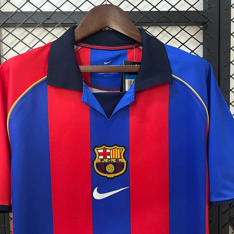 FC Barcelona 2001-02 Retro Home Jersey | #7 Javier Saviola | La Liga & UCL