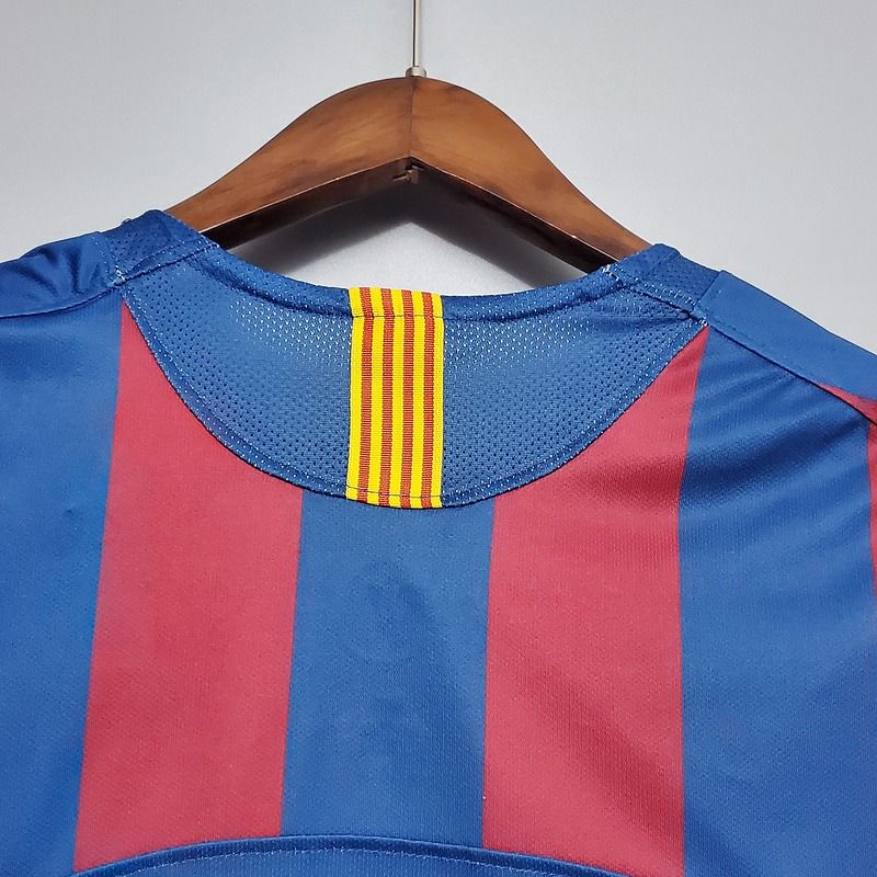 FC Barcelona 2005-06 Retro Home Jersey | Custom Name & Number | UCL & La Liga