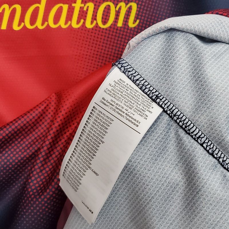 FC Barcelona 2012-13 Retro Home Jersey | Custom Name & Number | La Liga & UCL