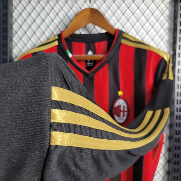 Retro AC Milan 2013-14 Home Jersey Long Sleeve