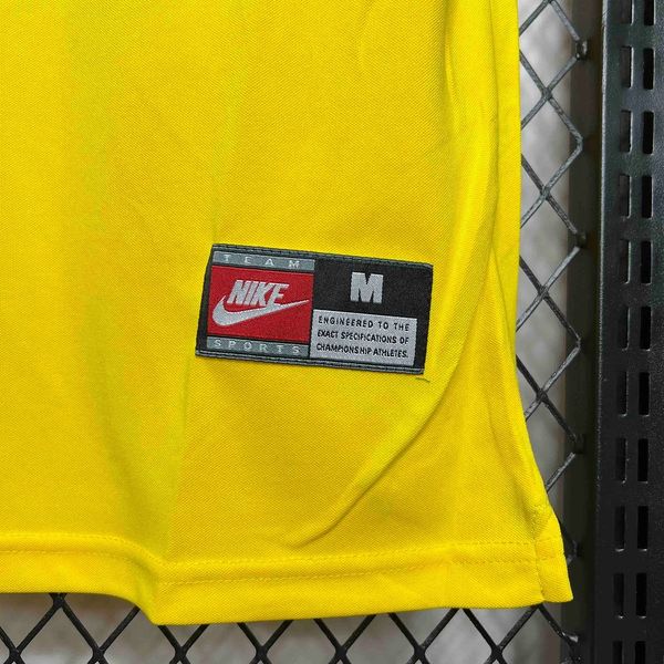 Brazil 1998 Retro Home Short Sleeve Jersey #2 Cafu World Cup Patch Personalized Rare