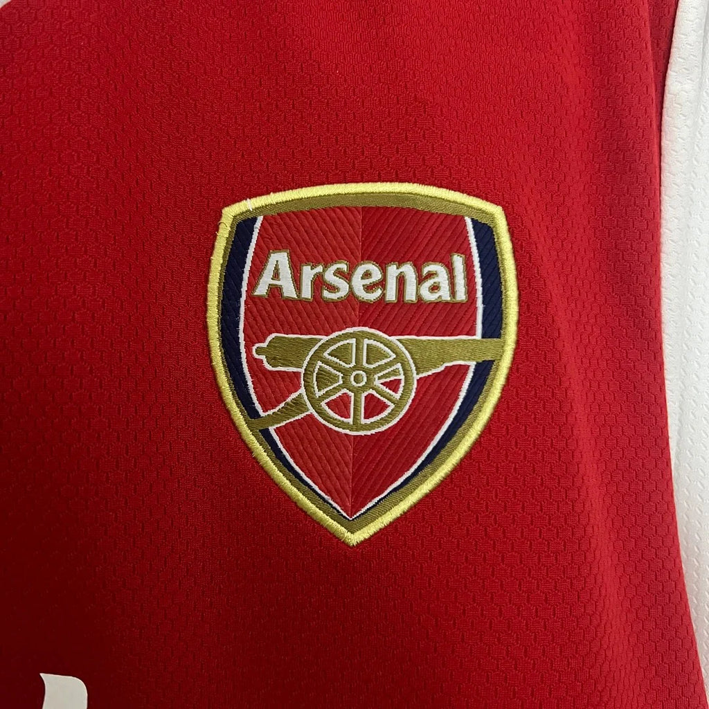 Arsenal FC 2019-2020 Retro Home Jersey | Nicolas Pépé #19 Men's Soccer Shirt - Short Sleeve Modern Heritage Edition with Optional Premier League Patches
