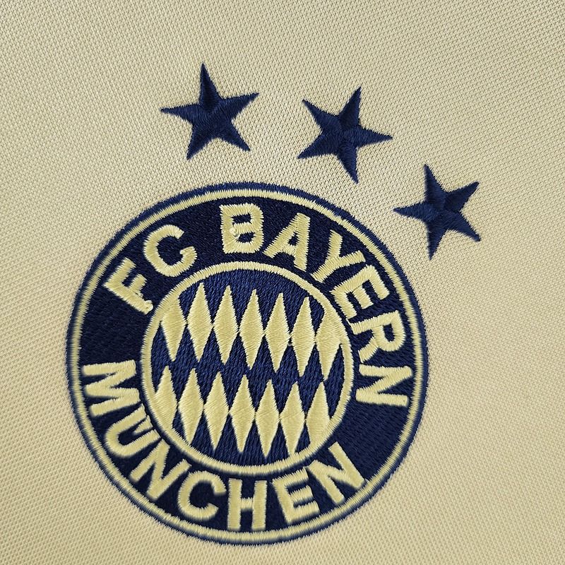 Bayern Munich 2003-2004 Retro Away Short Sleeve Jersey UCL Patch Personalized Rare Ballack Makaay Kahn