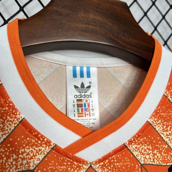 Netherlands 1988 Retro Home Short Sleeve Jersey #10 Gullit Euro Champion Personalized Rare