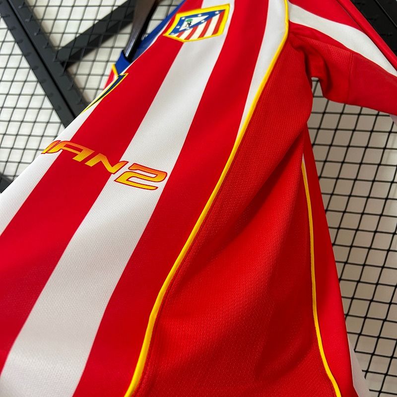 Atlético Madrid 2004-05 Retro Home Jersey | Long Sleeve | S–2XL