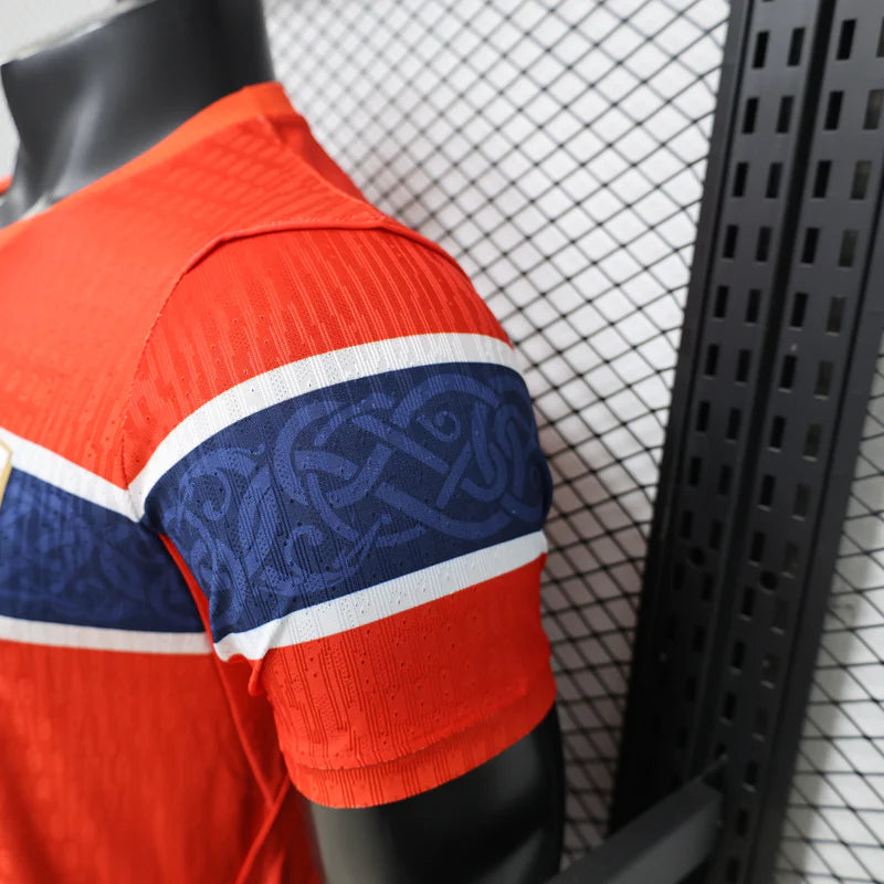 Norway Home Player Version Jersey 2026/27 - Blank No Name World Cup Short Sleeve Authentic Shirt