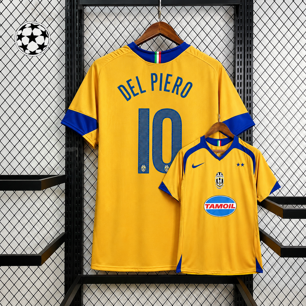 Juventus 2005/06 Retro Third UCL No.10 Del Piero Jersey – Classic Champions League Football Shirt S–2XL