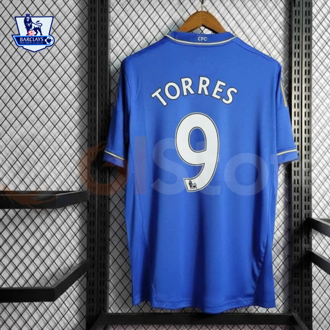 Chelsea FC 2012-2013 Retro Away Short Sleeve Jersey #9 Torres Premier League Patch Personalized Rare