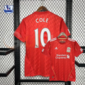 2010-2011 Liverpool Retro Red Home Short Sleeve Jersey #10 Cole Personalized PL Patch