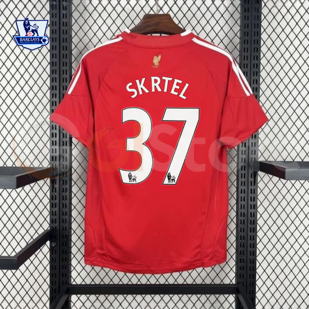 2010-2011 Liverpool Retro Red Home Short Sleeve Jersey #37 Skrtel Personalized PL Patch