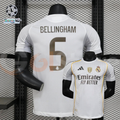 2025/26 Real Madrid Player Version Home White Jersey #5 Bellingham UCL Personalized