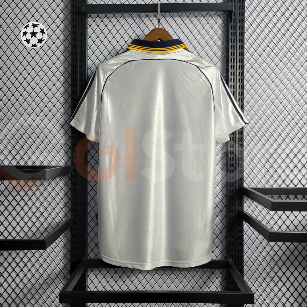 1998/00 Real Madrid Retro Home Jersey UCL & La Liga Patch Personalized