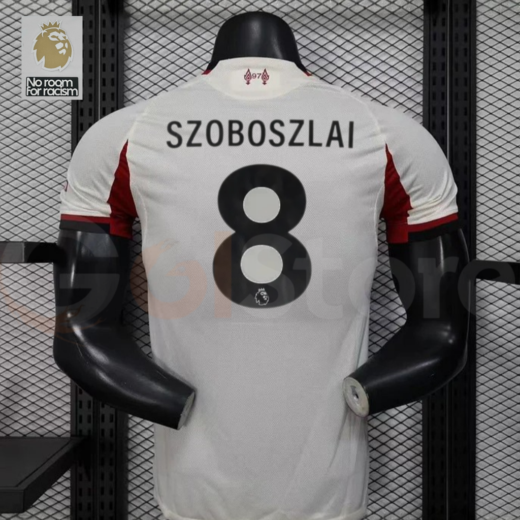 2025-2026 Liverpool Player Version Third Short Sleeve Jersey #8 Szoboszlai Personalized PL Patch