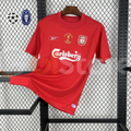 2004-2005 Liverpool Retro Red UCL Final Short Sleeve Jersey Personalized UCL Patch Istanbul