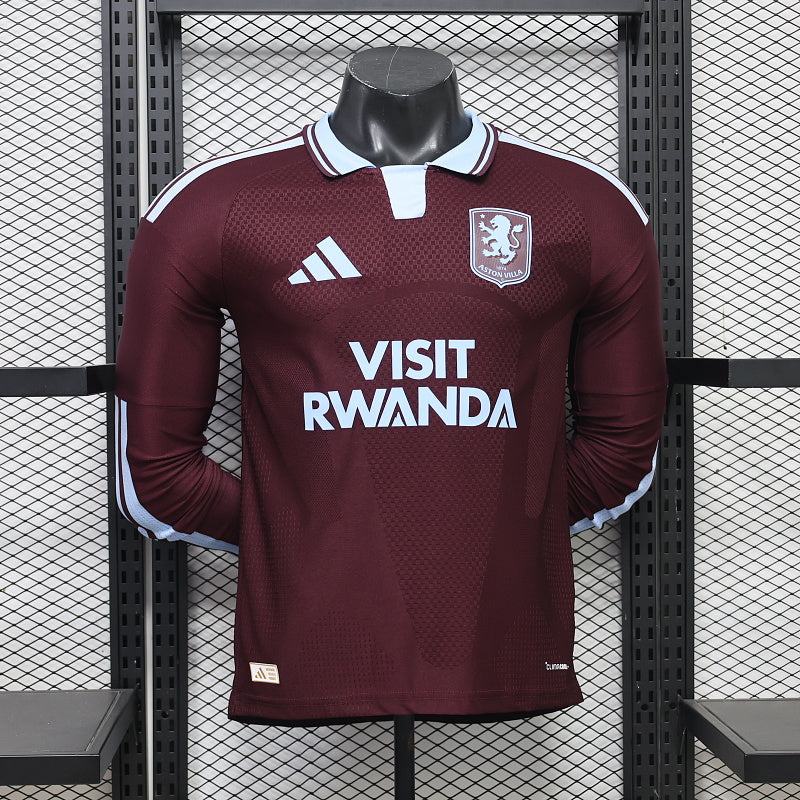 Aston Villa Home Long-Sleeve Player Jersey – Jackson #11 UCL