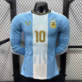 Argentina 2026 Home Long Sleeve Player Version Jersey #10 Messi Special Edition Personalized S-3XL