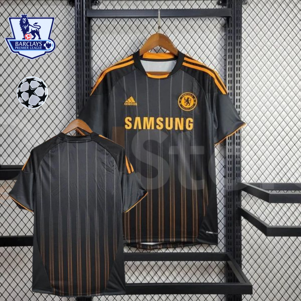 Chelsea FC 2010-2011 Retro Away Short Sleeve Jersey Personalized PL UCL Patch