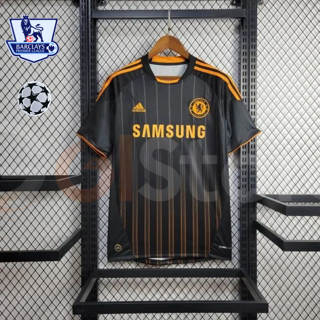 Chelsea FC 2010-2011 Retro Away Short Sleeve Jersey Personalized PL UCL Patch