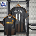 Chelsea FC 2010-2011 Retro Away Short Sleeve Jersey #11 Drogba Personalized PL Patch