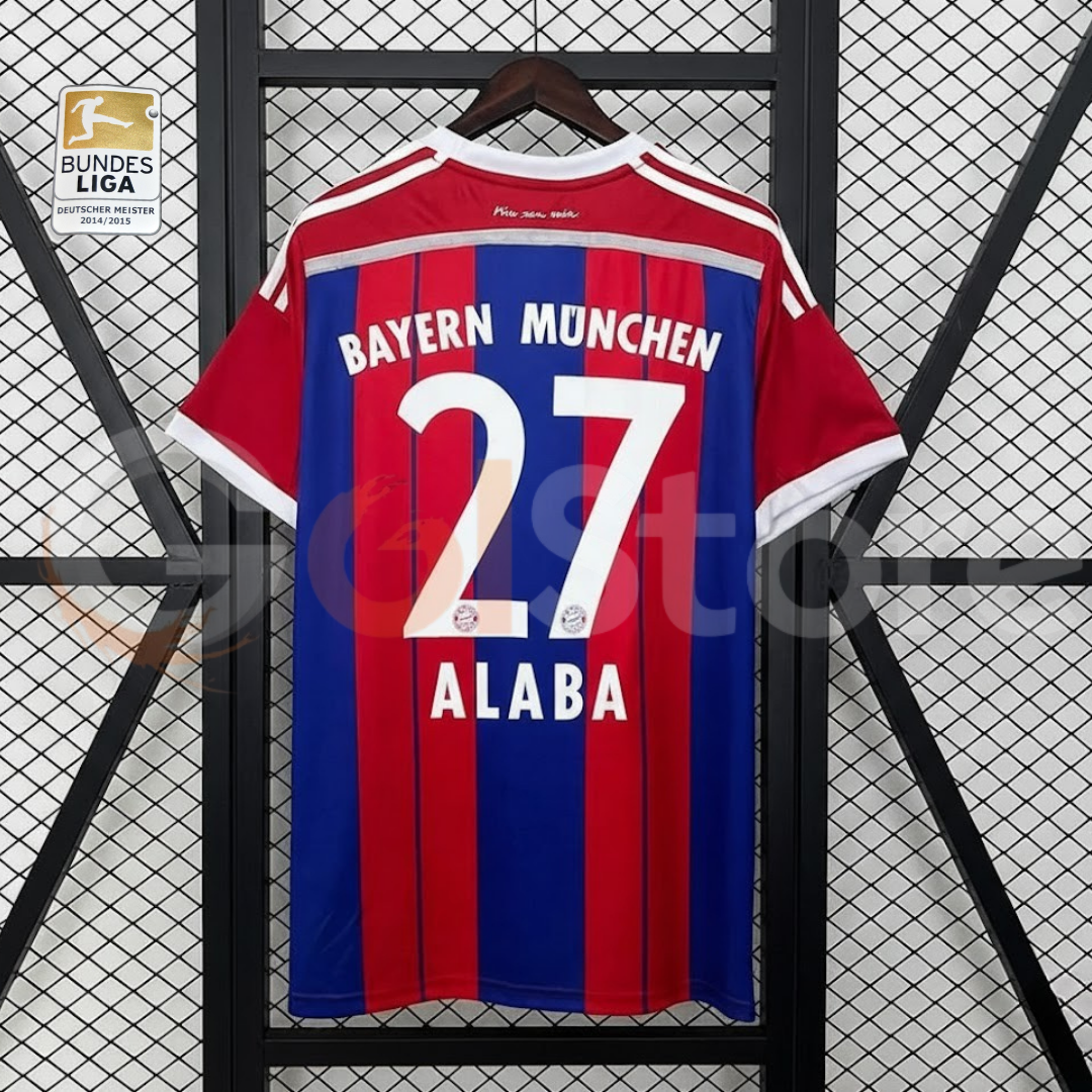 Bayern Munich 2014–2015 Retro Home Jersey – Alaba #27