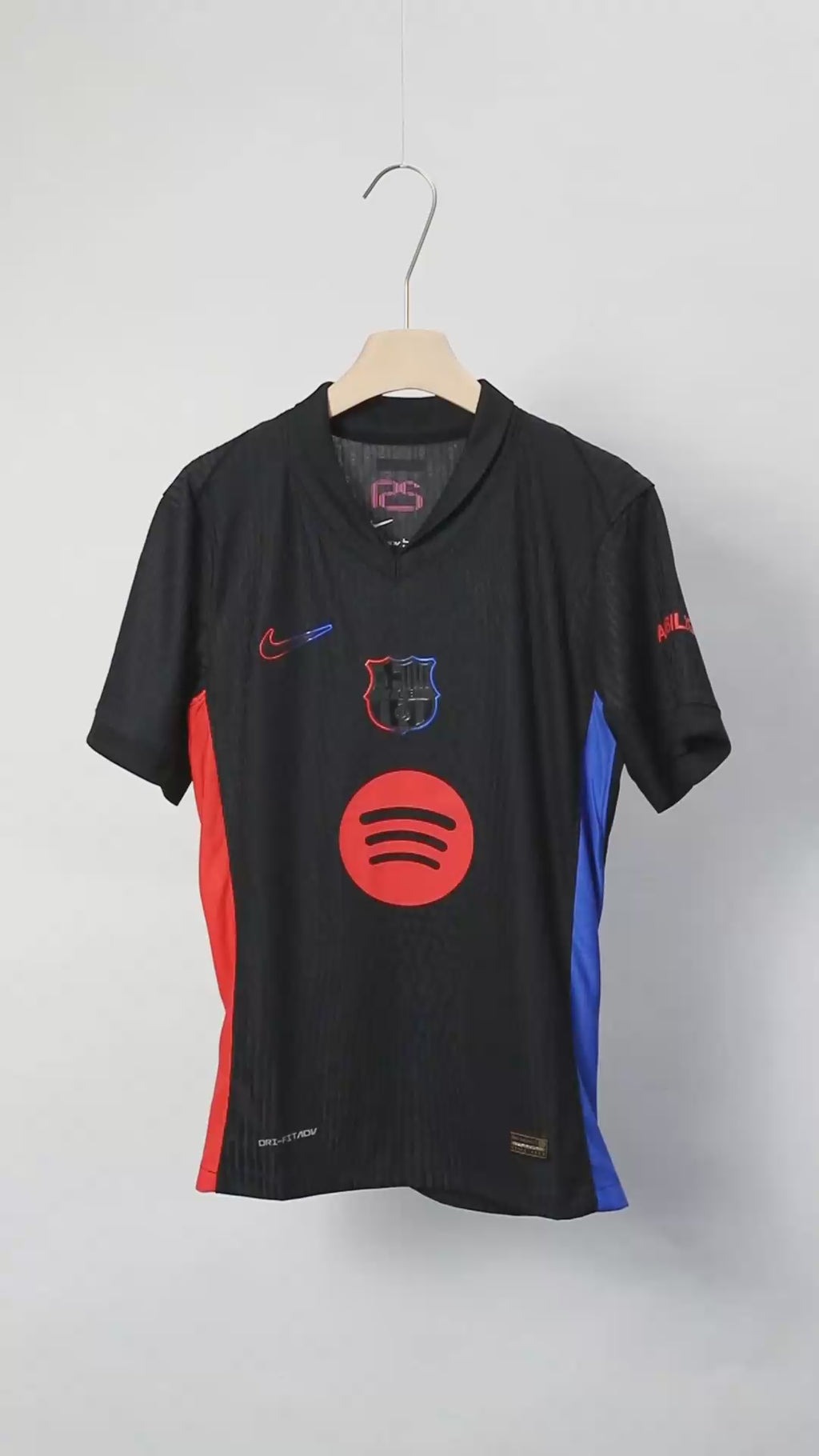 FC Barcelona 2024-25 Black Professional Jersey | Custom Name & Number | La Liga & UCL