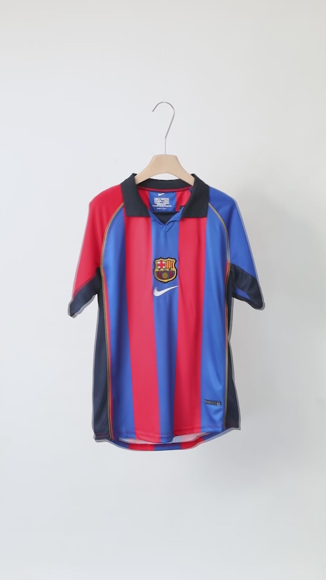 FC Barcelona 2001-02 Retro Home Jersey | #7 Javier Saviola | La Liga & UCL