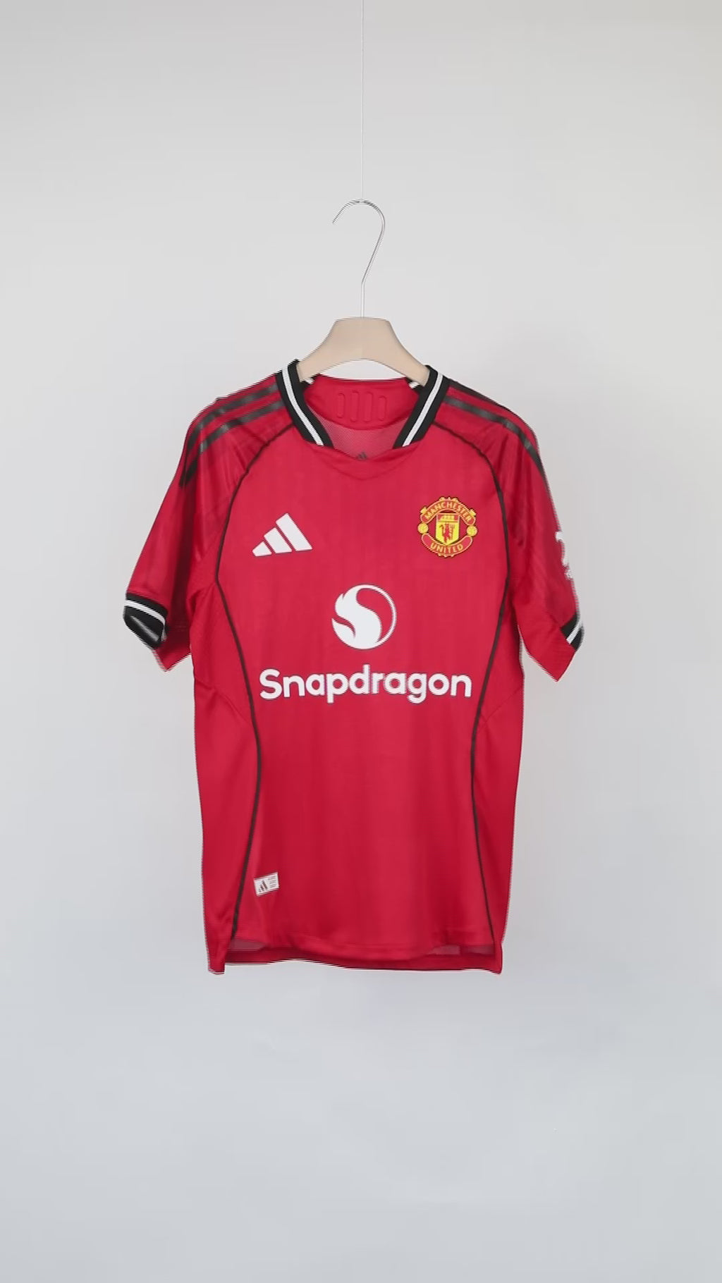 Manchester United 2025-2026 Home Short Sleeve Jersey Personalized PL Patch Collector