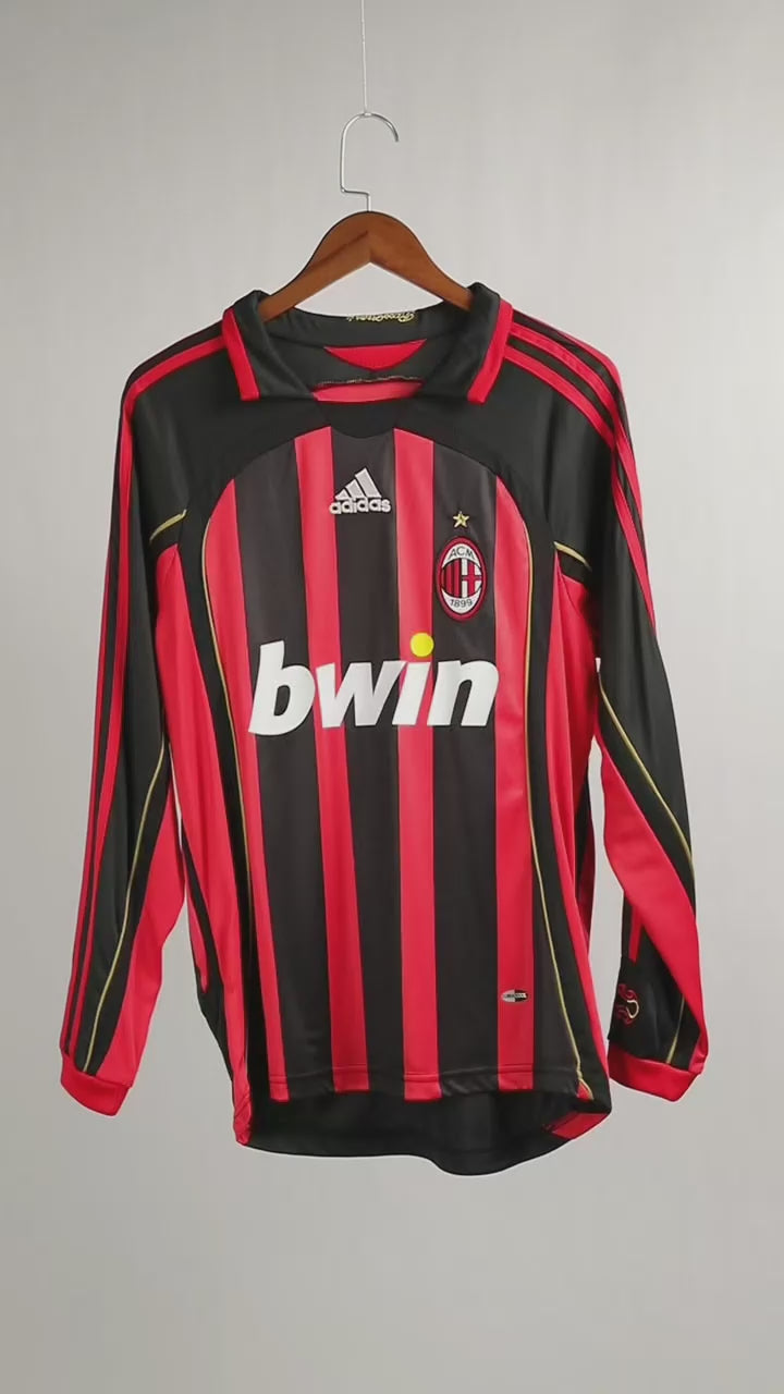 Retro AC Milan 2006-07 Home Jersey Long Sleeve #99 Ronaldo