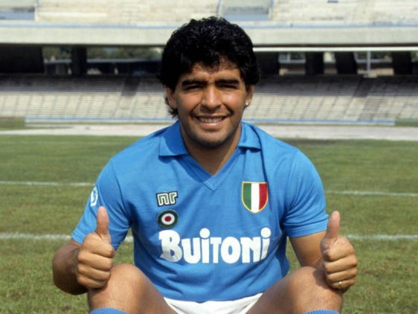 SSC Napoli 1987-1988 Retro Home Jersey #10 Maradona Scudetto Personalized Rare Collector