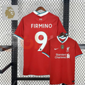 2020-2021 Liverpool Retro Red Home Short Sleeve Jersey #9 Firmino Personalized PL Patch