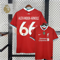 2020-2021 Liverpool Retro Red Home Short Sleeve Jersey #66 Alexander-Arnold Personalized PL Patch