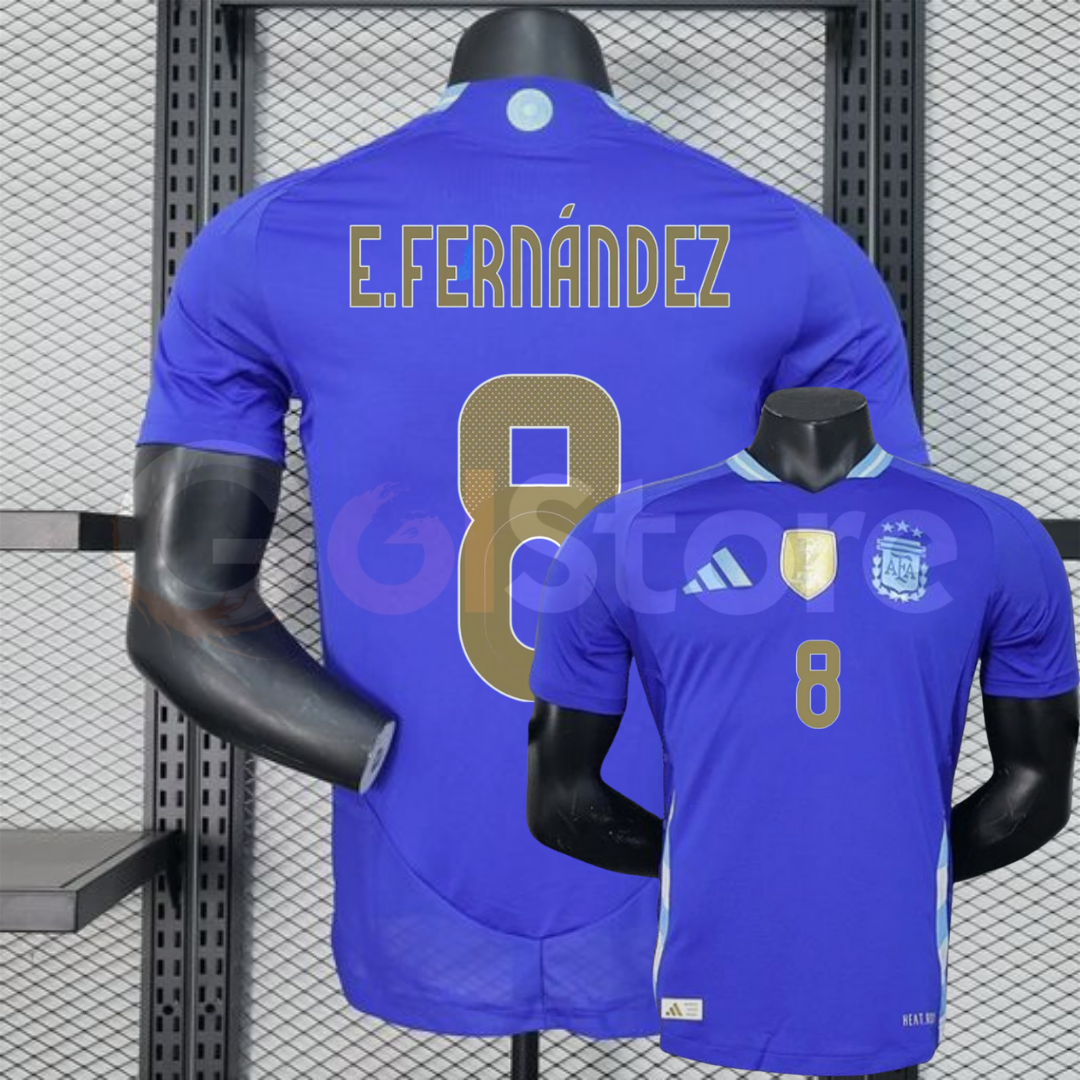 Argentina 2024 Away Player Jersey E. Fernandez #8