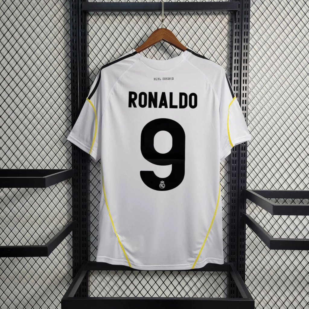 2009/10 Real Madrid Retro Home Jersey #9 Ronaldo UCL Personalized