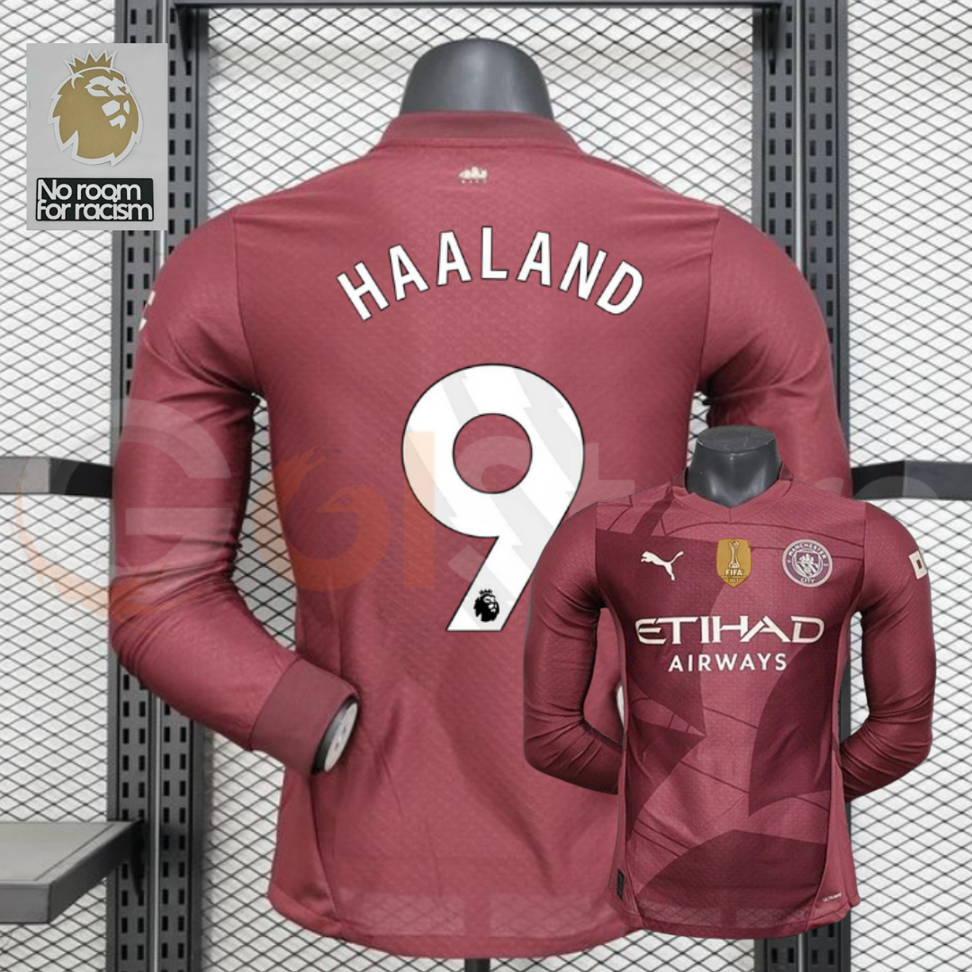 Man City 24-25 Third Long Sleeve Haaland #9 PL