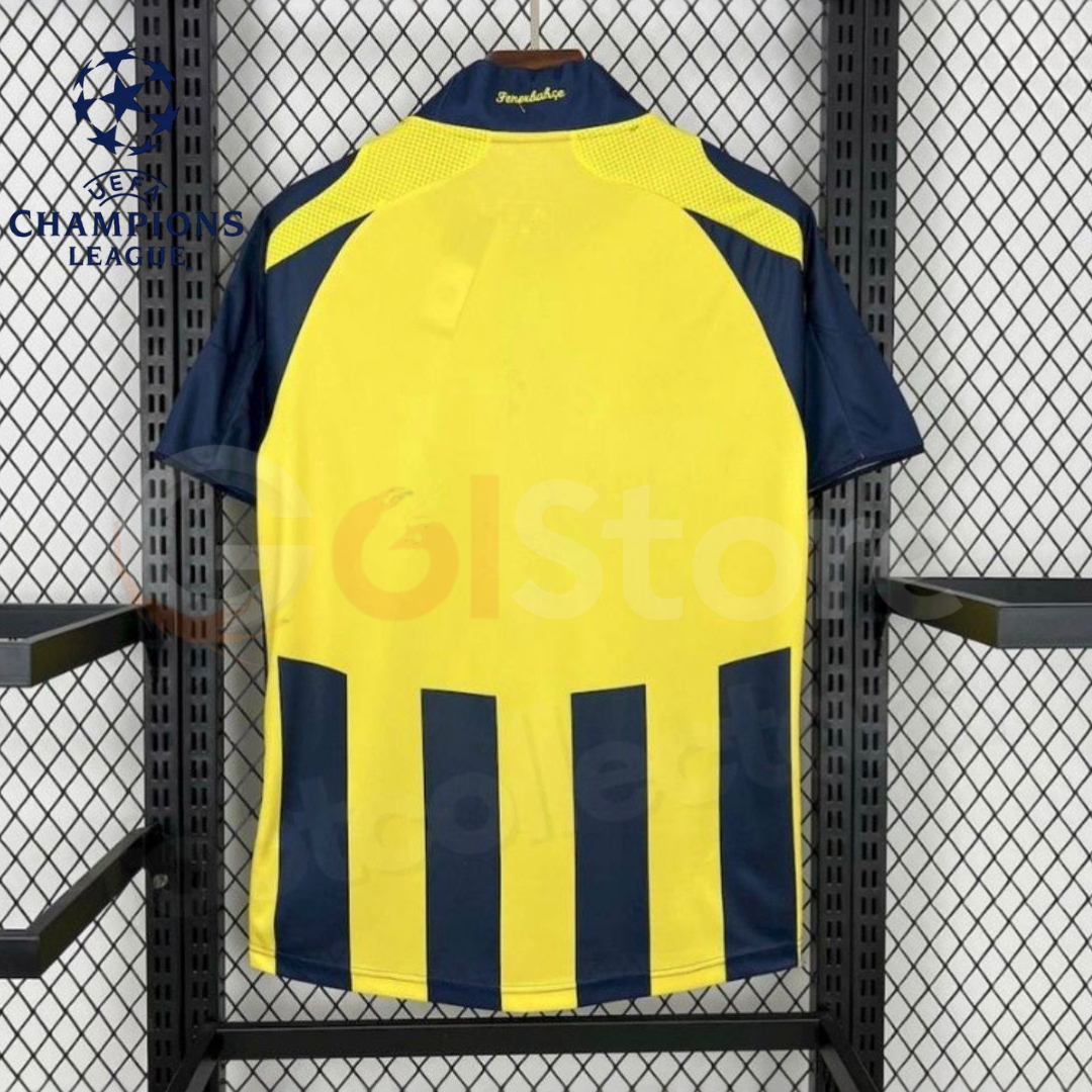Fenerbahçe 2007-2008 Retro Home Short Sleeve Jersey Personalized UCL Patch Rare