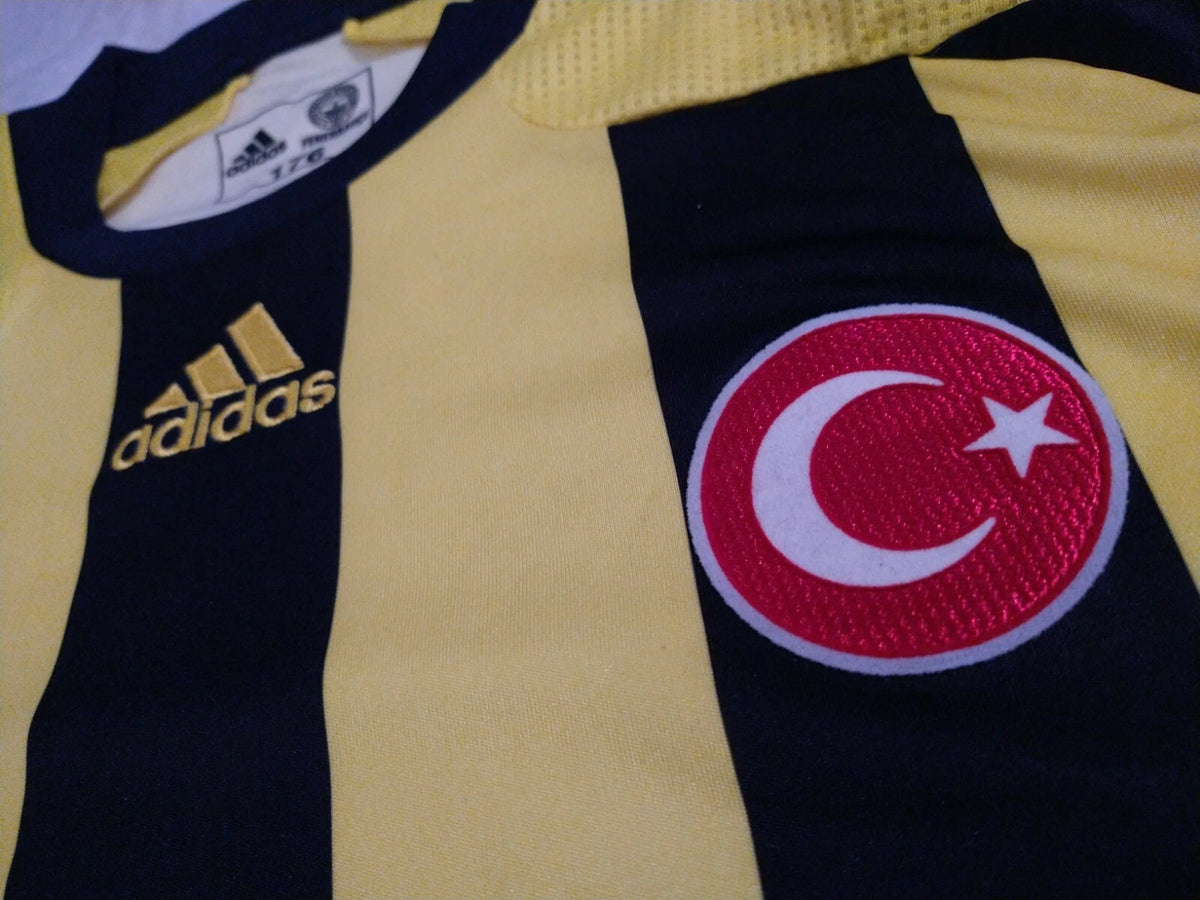 Fenerbahçe 2007-2008 Retro Home Short Sleeve Jersey Personalized UCL Patch Rare