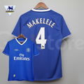 Chelsea FC 2003-2005 Retro Home Short Sleeve Jersey #4 Makelele Personalized PL Patch
