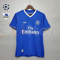 Chelsea FC 2003-2005 Retro Home Short Sleeve Jersey Personalized PL UCL Patch
