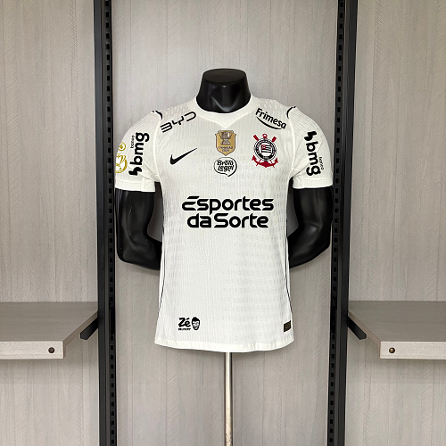 2026/27 Player Version Corinthians Home Football Jersey – Full Sponsor Match Edition Unisex Shirt S–3XL