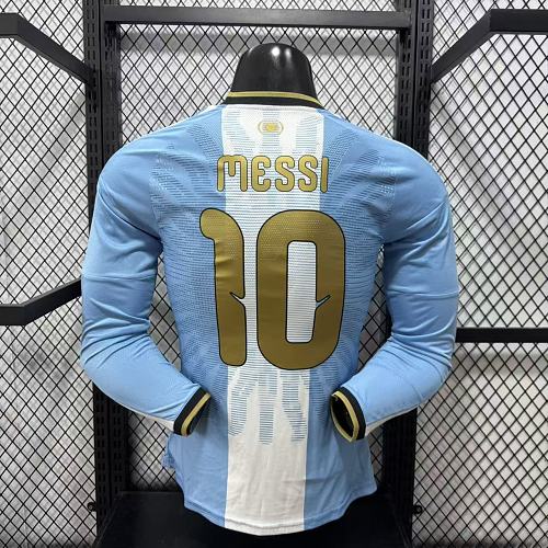 Argentina 2026 Home Long Sleeve Player Version Jersey #10 Messi Special Edition Personalized S-3XL