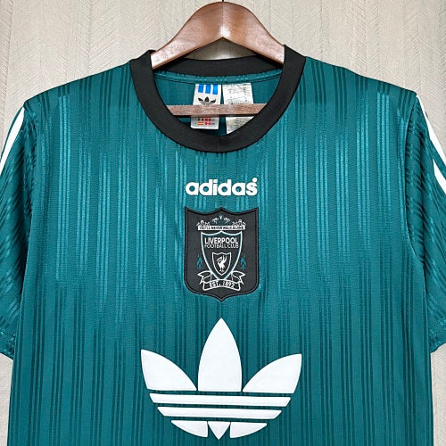 Liverpool 1995-1996 Retro Special Edition Green Short Sleeve Jersey Rare Collector Spice Boys