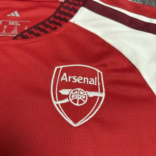 Kids Arsenal FC 2026-27 Home Jersey | Custom Name & Number | UCL or Premier League Patch | Sizes 16–28