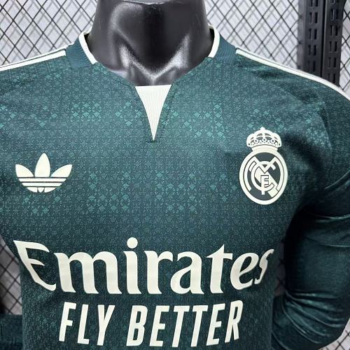 2026/27 Real Madrid Player Version Away Long Sleeve Jersey #8 Valverde UCL Personalized